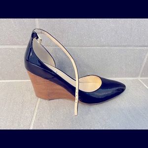 Cole-Haan Black Patent Leather Wedges